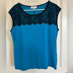 Calvin Klein Large sleeveless work blouse.